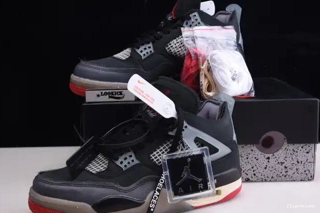 CV9388-001 Air x Off White Bred 4 Jordan Retro 0507